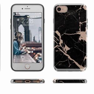 NIP Black/gold iPhone 7 case and screen protector